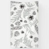 Banderoles Motif de Noël, Pine Snow 7 (Vertical)