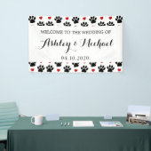 Banderoles Motif De Pâtes, Pâtes De Chien, Coeurs, Mariage (Salon professionnel)