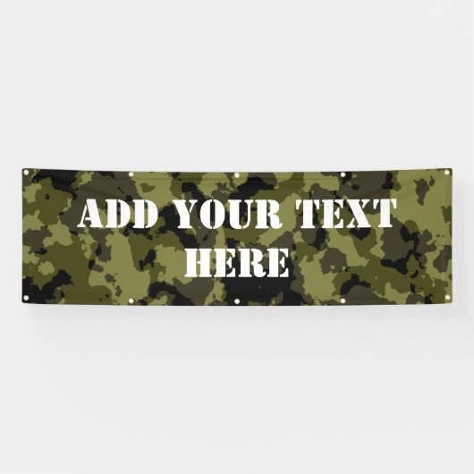 Banderoles Motif de style militaire camouflage (Horizontal)