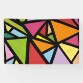 Banderoles Motif de triangles colorés 3 (Horizontal)