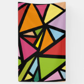 Banderoles Motif de triangles colorés 3 (Vertical)