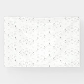 Banderoles Motif décoratif blanc et gris (Horizontal)