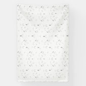 Banderoles Motif décoratif blanc et gris (Verticale)