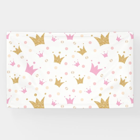 Banderoles Motif des Couronnes Dorées (Horizontal)