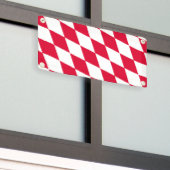 Banderoles Motif du drapeau diamant de Bavière rouge et blanc (Bâtiment extérieur)