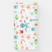Banderoles Motif du monde marin (Verticale)