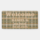 Banderoles Motif écossais celtique Tartan WeddiSeating Charte (Horizontal)