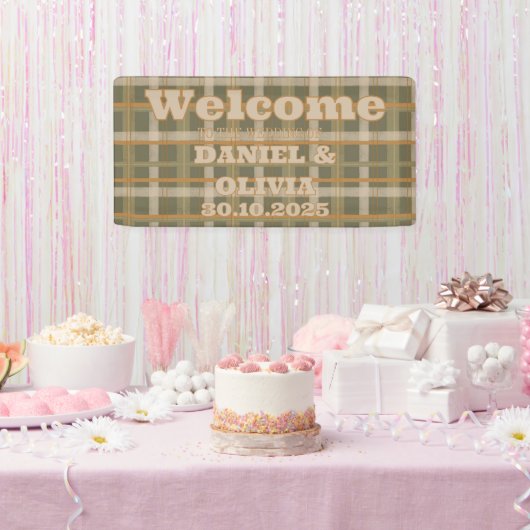 Banderoles Motif écossais celtique Tartan WeddiSeating Charte (Fête)