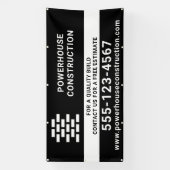 Banderoles Motif en brique de construction noir (Verticale)