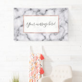 Banderoles Motif en pierre de marbre noir moderne (En situation)