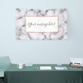 Banderoles Motif en pierre de marbre noir moderne (Salon professionnel)