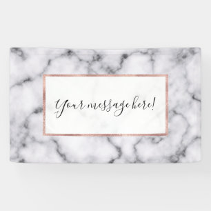 Banderoles Motif en pierre de marbre noir moderne