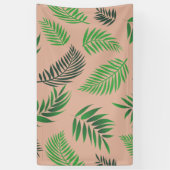 Banderoles Motif Feuille tropical 10 (Vertical)