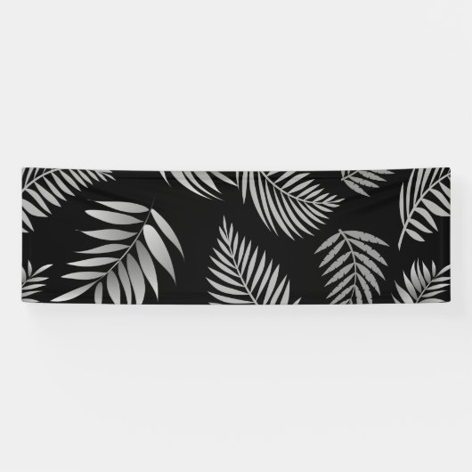 Banderoles Motif Feuille tropical 4 (Horizontal)