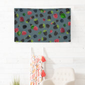 Banderoles Motif framboise 2 (En situation)