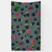 Banderoles Motif framboise 2 (Vertical)
