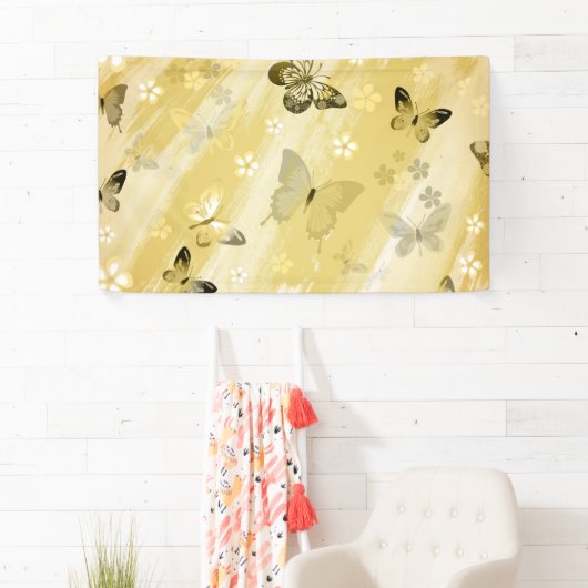 Banderoles Motif papillon 10 (En situation)