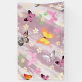 Banderoles Motif papillon 7 (Vertical)