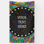 Banderoles Motif Peint À La Main Et Numériquement Art 27 (Vertical)