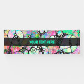 Banderoles Motif Peint À La Main Et Numériquement Art 31 (Horizontal)