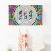 Banderoles Motif Peint À La Main Et Numériquement Art 5 (En situation)