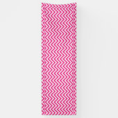 Banderoles Motif Pink Zigzag Chevron (Vertical)