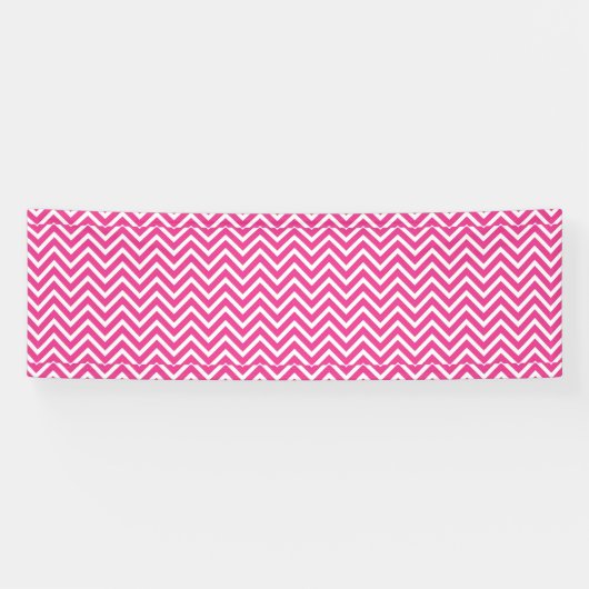 Banderoles Motif Pink Zigzag Chevron (Horizontal)