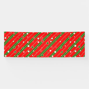 Banderoles Motif Red et Green Christmas Star