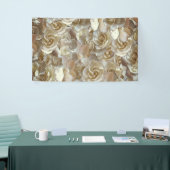 Banderoles Motif Rose d'Ivoire – Art Floral Élégant (Salon professionnel)