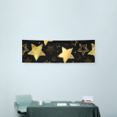 Banderoles Motif sans couture avec étoiles d'or (Salon professionnel)