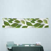 Banderoles Motif sans couture avec Feuilles de thé vert (Salon professionnel)