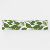 Banderoles Motif sans couture avec Feuilles de thé vert (Horizontal)