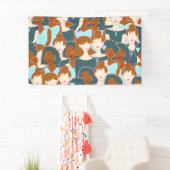 Banderoles Motif sans couture avec filles noires et blanches (En situation)