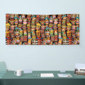 Banderoles Motif Tiki (Salon professionnel)