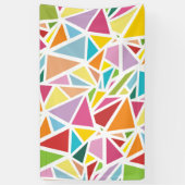 Banderoles Motif triangles colorés (Vertical)