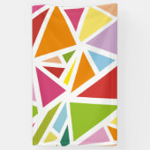Banderoles Motif triangles colorés 4 (Vertical)
