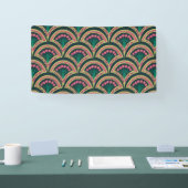 Banderoles motif vert en forme de coque (Salon professionnel)