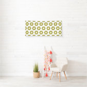 Banderoles Motif Vert Olive (En situation)