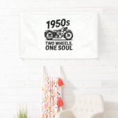 Banderoles Moto à deux roues, à une âme (En situation)