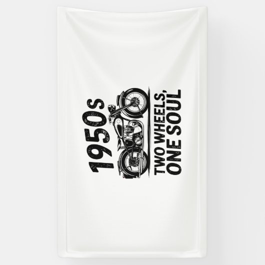 Banderoles Moto à deux roues, à une âme (Vertical)