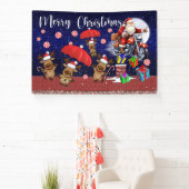 Banderoles Moto de Noël Intérieur ou Extérieur (Insitu)