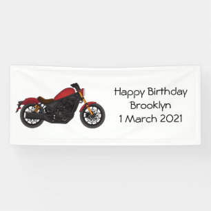 Banderoles moto de style croiseur cool