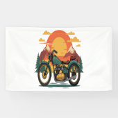 Banderoles Moto Moto Retro Vintage Sunset (Horizontal)