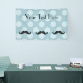 Banderoles Moustache Bleue, Moustache Curl, Stache, Pois (Salon professionnel)