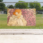 Banderoles Mucha Art nouveau femme beauté (En situation)
