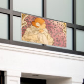 Banderoles Mucha Art nouveau femme beauté (Bâtiment extérieur)