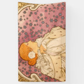 Banderoles Mucha Art nouveau femme beauté (Vertical)