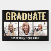 Banderoles Multi Photo Collage Classe de Graduation 2024 (Horizontal)