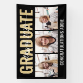 Banderoles Multi Photo Collage Classe de Graduation 2024 (Verticale)