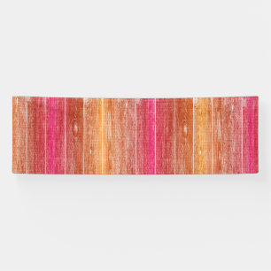 Banderoles mur en bois coloré